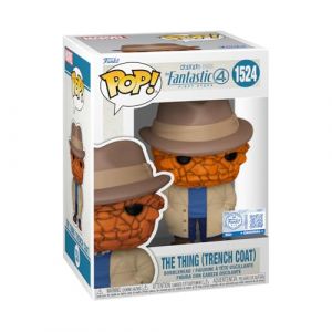Funko Pop! Marvel: Fantastic Four 2025 - The Thing (Trench Coat) - Exclusivit&eacute; Amazon - Figurine en Vinyle &agrave; Collectionner - Id&eacute;e de Cadeau - Movies Fans