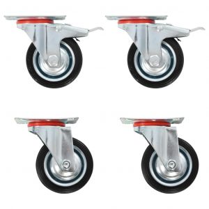 VidaXL Roulettes pivotantes 4 unidades 75 mm Vida XL