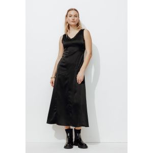 PROMOD Robe Robe longue satinée - Couleur FR 34,FR 36,FR 38,FR 40 - Taille Noir