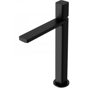 Sogood - Robinet Mitigeur Noir Mat pour Lavabo ou Vasque de Salle de Bain 30,9 cm Design Minimaliste - Noir mat