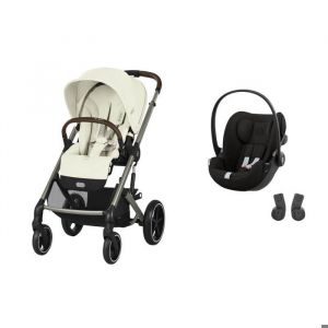Cybex Poussette DUO Balios S Lux Seashell Beige + Cloud G Magic Black