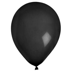 Ruedelafete Sachet de 8 ballons latex 23cm unis, en Noir