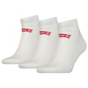 Levi's 168sf Mid Cut 3p Chaussettes, Blanc (White 300), 39/42 (Taille Fabricant: 039) Homme