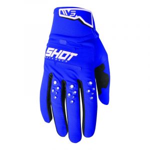 Shot Gants moto Vision bleu- 9