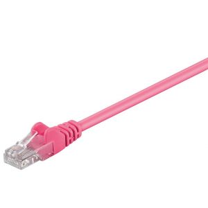 Goobay C&acirc;ble patch CAT 5e, U/UTP, magenta 3 m