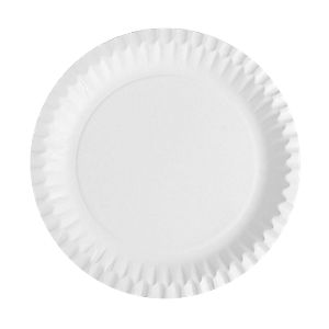 No Name Lot de 100 assiettes en carton - PAPSTAR - 23 cm diam&egrave;tre - Blanc