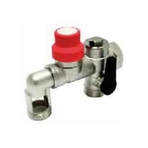 Comap 888108 - Groupe de sécurité coudé en bronze D26x34 pour alimentation horizontale