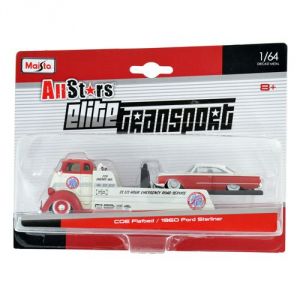 Maisto M15055-11 - COE Flatbed 1960 Ford Starliner -  &eacute;chelle 1/64