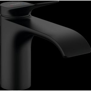 Hansgrohe Mitigeur de lavabo Vivenis avec tirette et vidage noir mat - 75010670