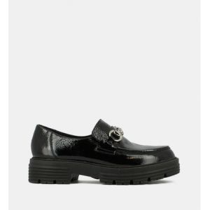 Jonak Mocassins Anton en cuir verni Noir - Couleur Noir - Taille 37