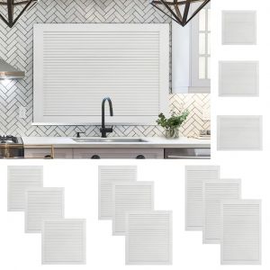 VidaXL Porte à persiennes Bois de pin massif Blanc 39,5x59,4 cm