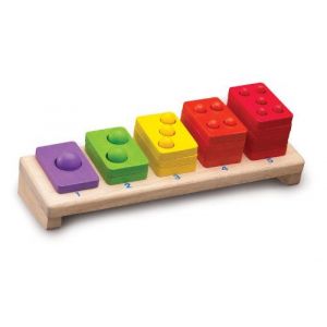 Wonderworld Puzzle En Bois Num&eacute;ros Color&eacute;s