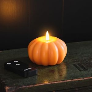 Lights4Fun Bougie LED TruGlow en Forme de Citrouille