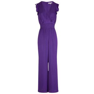 Morgan Combinaison longue fluide violet femme - Taille 36