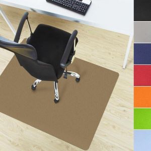 Floordirekt - Tapis protège-sol Pour chaise de bureau, Épaisseur : 1,9 mm, Or perlé 114 x 150 cm