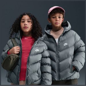 Nike Sportswear HQ4976 Veste tampon pour enfants plus &acirc;g&eacute;s