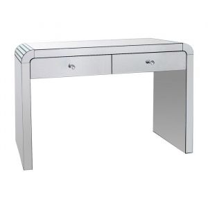 Console avec 2 tiroirs en miroir et MDF - PIKIO