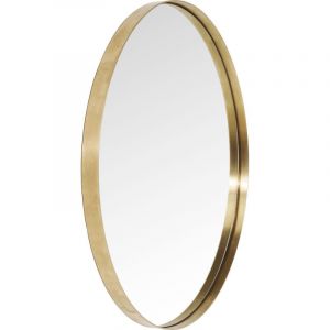 Kare Design Miroir Curve rond laiton 100cm