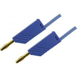 SKS Hirschmann Cordon de mesure 934059702 [ Banane mâle 4 mm - Banane mâle 4 mm] bleu 0.25 m 1 pc(s)
