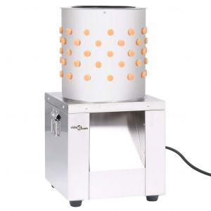 Image de VidaXL Plumeuse à poules Acier inoxydable 119 doigts 150 W