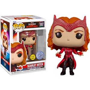 Funko Pop! Marvel: Doctor Strange in The Multiverse of Madness - Scarlet Witch (Glows in The Dark) (Special Edition) #1007 Bobble-Head Vinyl Figure