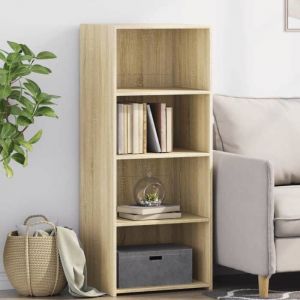 VidaXL Buffet haut chêne sonoma 50x41x124 cm bois d'ingénierie, buffet, placard, armoire latérale, armoire, armoire de rangement, armoire haute