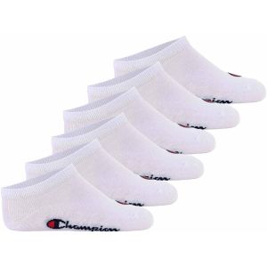 Champion Core Socks Junior 6PP Sneaker Chaussettes de Doublure, Bianco, 31-34 Unisexe-Enfants et Adolescents