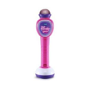 Vtech Kidi Superstar Moov', Microphone karaok&eacute; avec Technologie Magic Voice, Effets Lumineux, Enregistrement Vocal, Jeux interactifs et animations Musicales, Langue Italienne, Piles incluses, 6 Ans