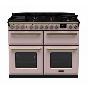 Falcon PIANO DE CUISSON ESTEL DELUXE BC TAB MIX 110 CM ROSE PASTEL LAITON ANTIQUE
