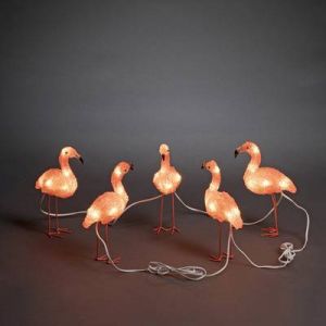 Konstsmide Figurine en acrylique flamants 6267-803 LED ambre ambre