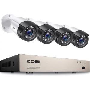 Image de Zosi 8CH HD 1080P H,265+ DVR avec Caméra de Surveillance 2MP Alerte par E-mail Code QR APP Gratuite Système Vidéo Surveillance