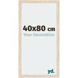 Your Decoration - 40x80 cm - Cadres Photo en mdf Avec Verre acrylique - Anti-Reflet - Excellente Qualit&eacute; - Ch&ecirc;ne - Cadre Decoration Murale - Catania.