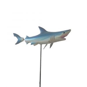 Statuette requin mobile sur tige en métal Five Oaks (x12)