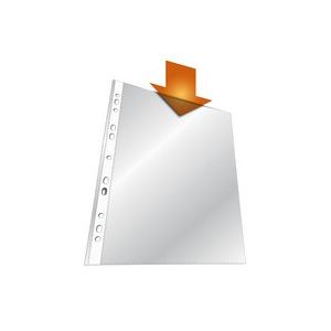 Durable pochettes perfor&eacute;es en polypropyl&egrave;ne (A4)