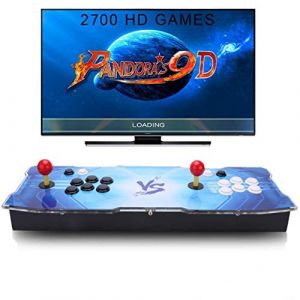 Image de SeeKool Pandora 9D Console de Jeux vidéo Arcade, 2700 en 1 Console de Jeux vidéo HD Retro, 1280 * 720 Full HD, 4 Joueurs Max Arcade Joystick Console Machine, Output de HDMI et VGA