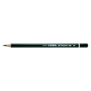 Lyra Crayon Rembrandt pour dessin d’art Mine 4H Noir