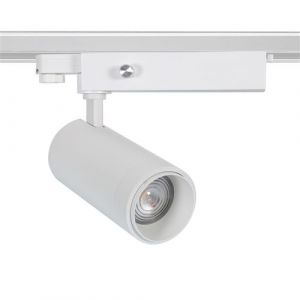 TechBrey Spot LED Wolf 30W Blanc Dimmable No Flicker Multiangle Multiangle 15-60º pour Rail Triphasé (3 Allumages) Blanc Chaud 3000K 255 mm