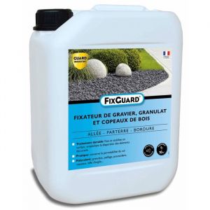 Guard Industrie FixGuard - Liant fixateur de Graviers, Galets, Copeaux pour Ne Plus Ratisser- Fixe 3 Ans Les Pierres détachées - Résiste souffleur
