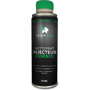 Nettoyant Injecteur Essence | Irontek | 300 ML | Haute Performance, Traitement Pr&eacute;ventif et Curatif, Traite 80L Essence, Nettoie Injecteurs, Valves, Chambre de Combustion, &Eacute;limine D&eacute;p&ocirc;ts