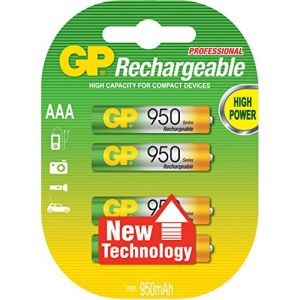 Image de GP 4 piles NiMH rechargeables 1000 mAh AAA