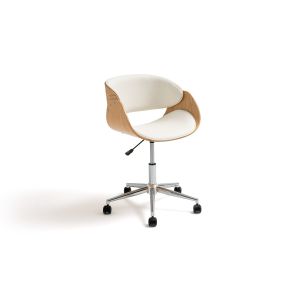 Fauteuil de bureau à roulettes, Zoran C ne/Blanc Taille Taille Unique