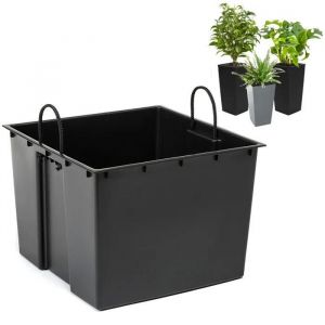 Insert Pour Les Pots De Fleurs De Remplacement Pour Pot De Fleurs Noir 38,5x28 Cm 38l Pour Les Pots De Fleurs Lamela