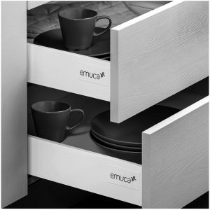 Emuca Kit tiroir Vantage-Q-hauteur 83 mm-gris métallisé-400mm