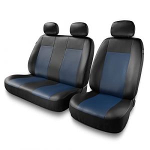 Mossa (BC-BL) Noir Bleu - Housses de sieges universelles compatibles avec IVECO DAILY II III IV V VI PU1132