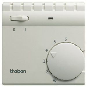 Image de Theben THERMOSTAT AMBIANCE 1NO + MARCHE ARRET + ABAISSEMENT +LAMPE RAM 706 (7060001)