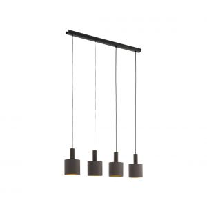 Image de Eglo Suspension CONCESSA Brun, 4 lumières - Moderne - Intérieur - CONCESSA - Délai de livraison moyen: 10 à 14 jours ouvrés. Port gratuit France métropolitaine et Belgique dès 100 €.