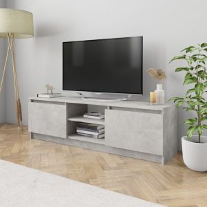 VidaXL Meuble TV 120x30x35,5 cm Agglom&eacute;r&eacute; Gris B&eacute;ton