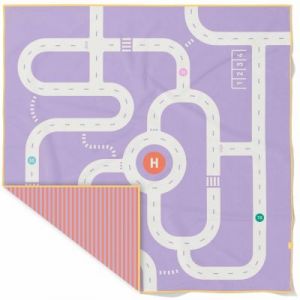 Quut Serviette de plage 2 en 1 Circuit Lavande (180 x 180 cm)