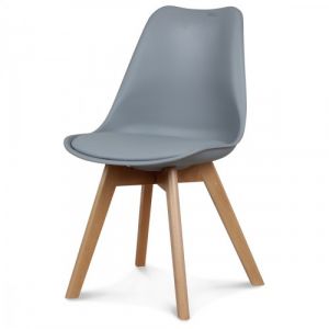 Chaise design scandinave grise Britta