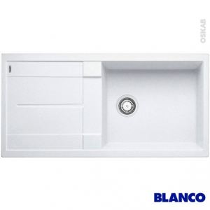 Blanco Evier BlancoMetra XL 6S en Silgranit PuraDur II avec 1 cuve et égouttoir